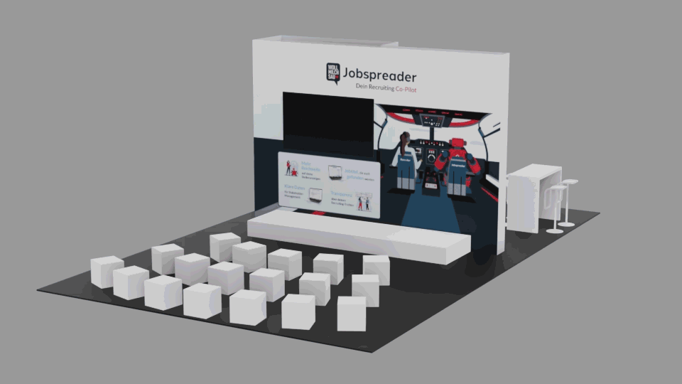 Wollmilchsau Messestand – Animation